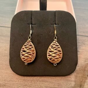 Long drop earrings